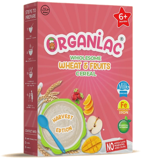 Wholesome Wheat & Fruits Cereal – organic baby cereal