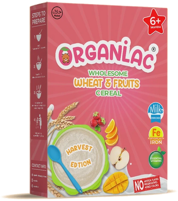 Wholesome Wheat & Fruits Cereal – organic baby cereal